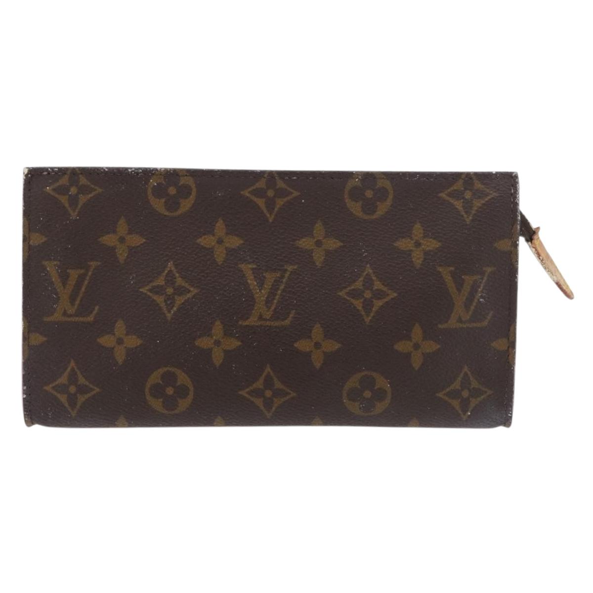 LOUIS VUITTON Monogram Bucket GM Accessory Pouch LV Auth bs35049