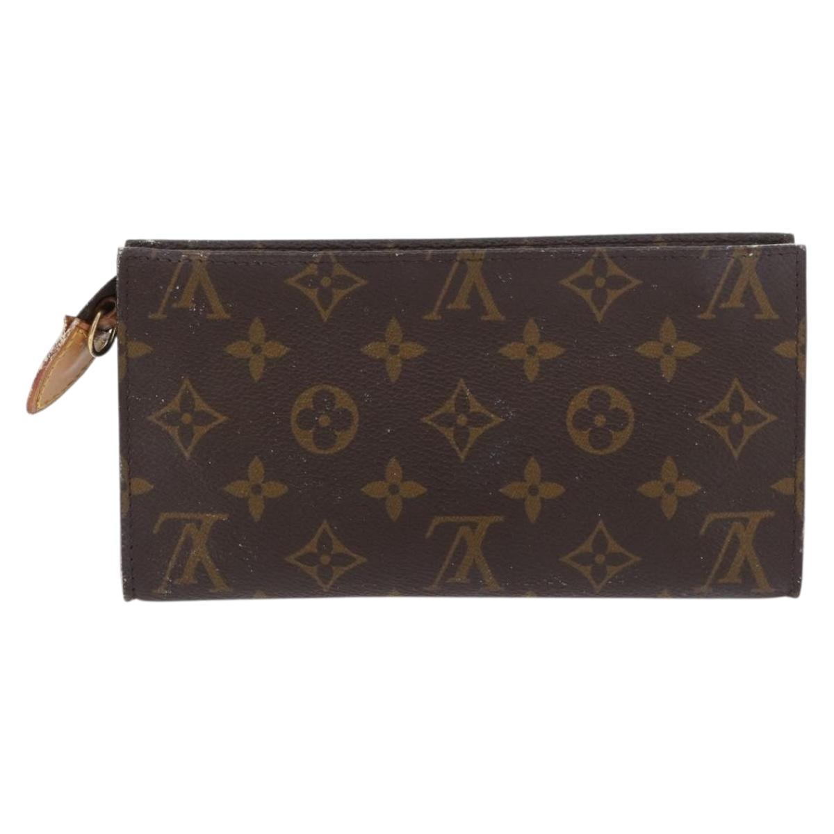 LOUIS VUITTON Monogram Bucket GM Accessory Pouch LV Auth bs35049