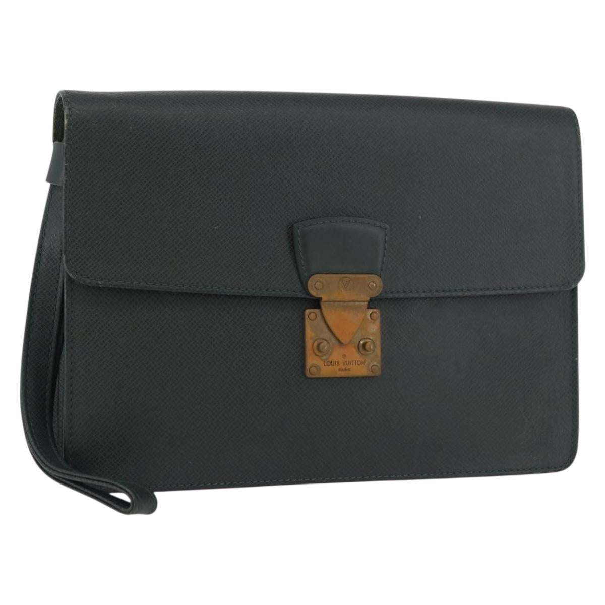 LOUIS VUITTON Taiga Pochette Kourad Clutch Bag Epicea M30194 LV Auth bs35052