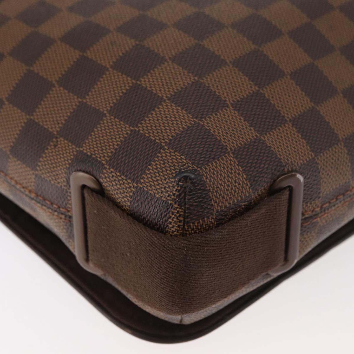 LOUIS VUITTON Damier Ebene Brooklyn PM Shoulder Bag N51210 LV Auth bs35054
