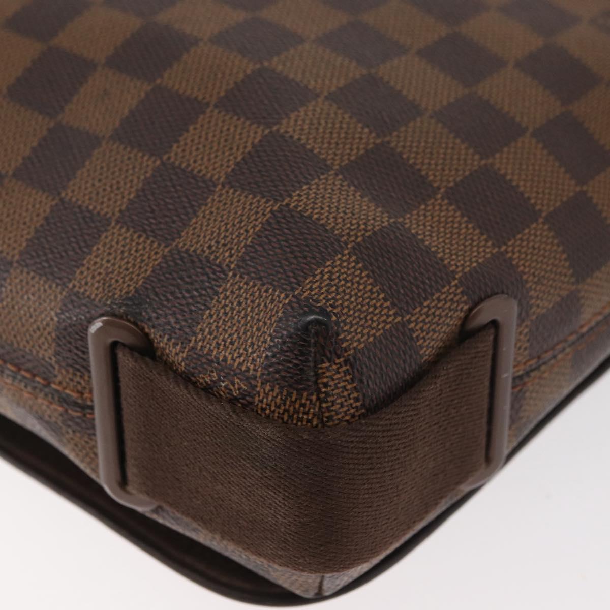 LOUIS VUITTON Damier Ebene Brooklyn PM Shoulder Bag N51210 LV Auth bs35054