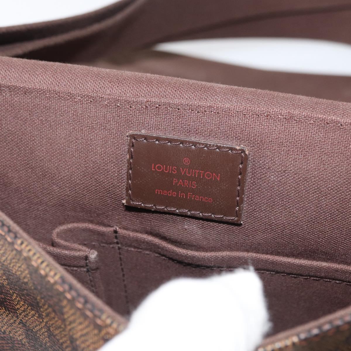 LOUIS VUITTON Damier Ebene Brooklyn PM Shoulder Bag N51210 LV Auth bs35054