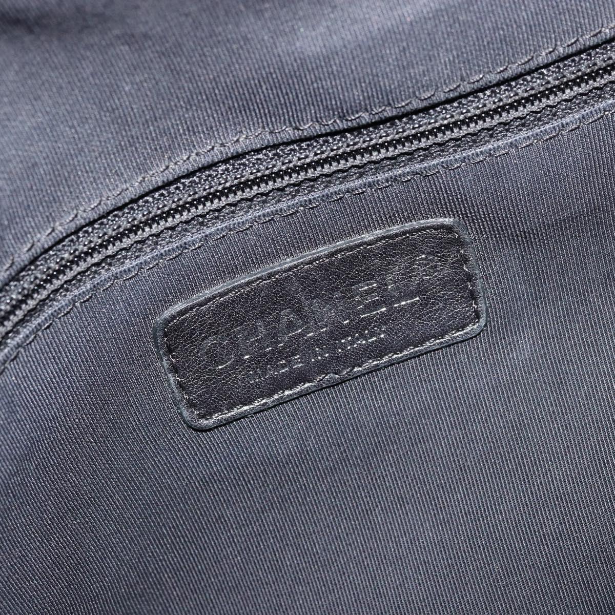 CHANEL Unlimited Shoulder Bag Coated Canvas 2way Silver CC Auth bs35065