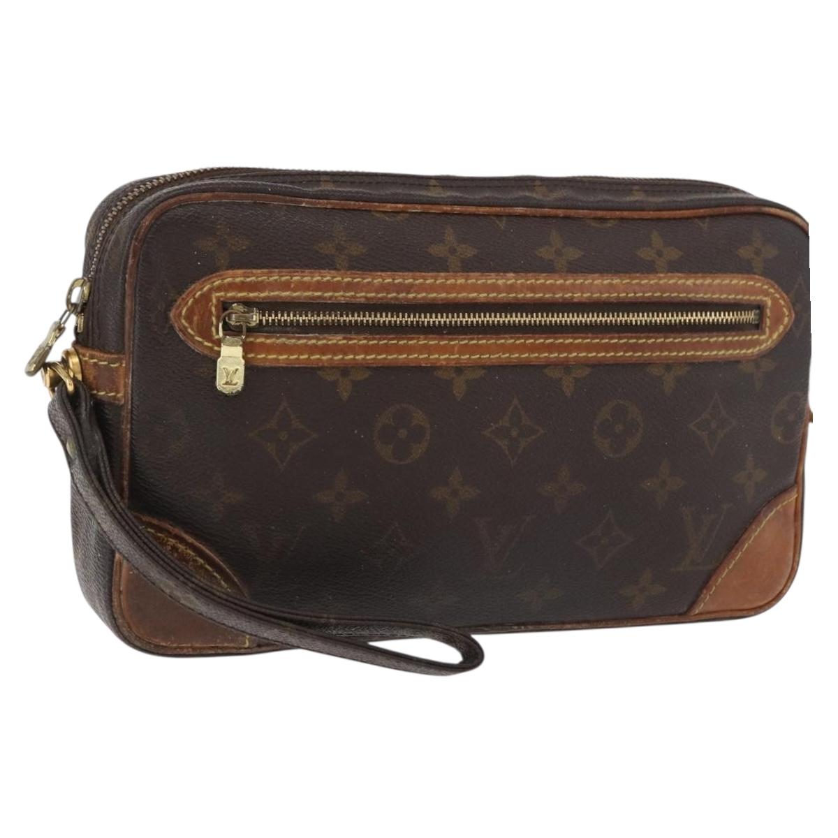 LOUIS VUITTON Monogram Marly Dragonne GM Clutch Bag M51825 LV Auth bs35069