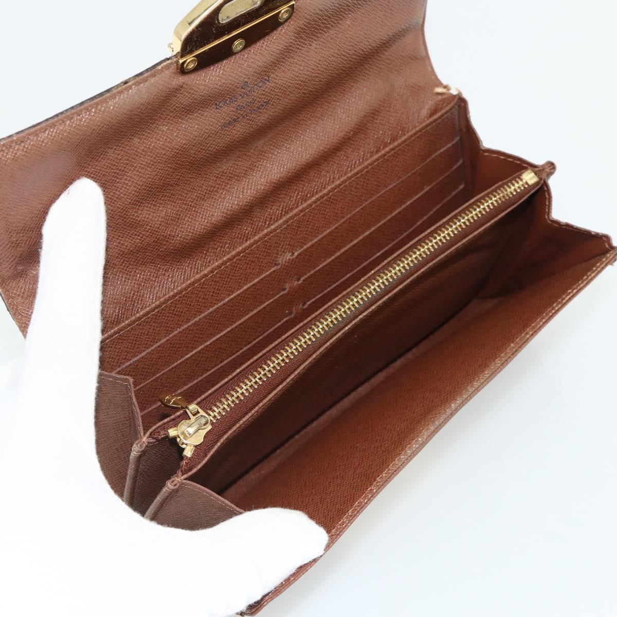 LOUIS VUITTON Monogram Etoile Portefeiulle Sarah Long Wallet M66556 Auth bs35085