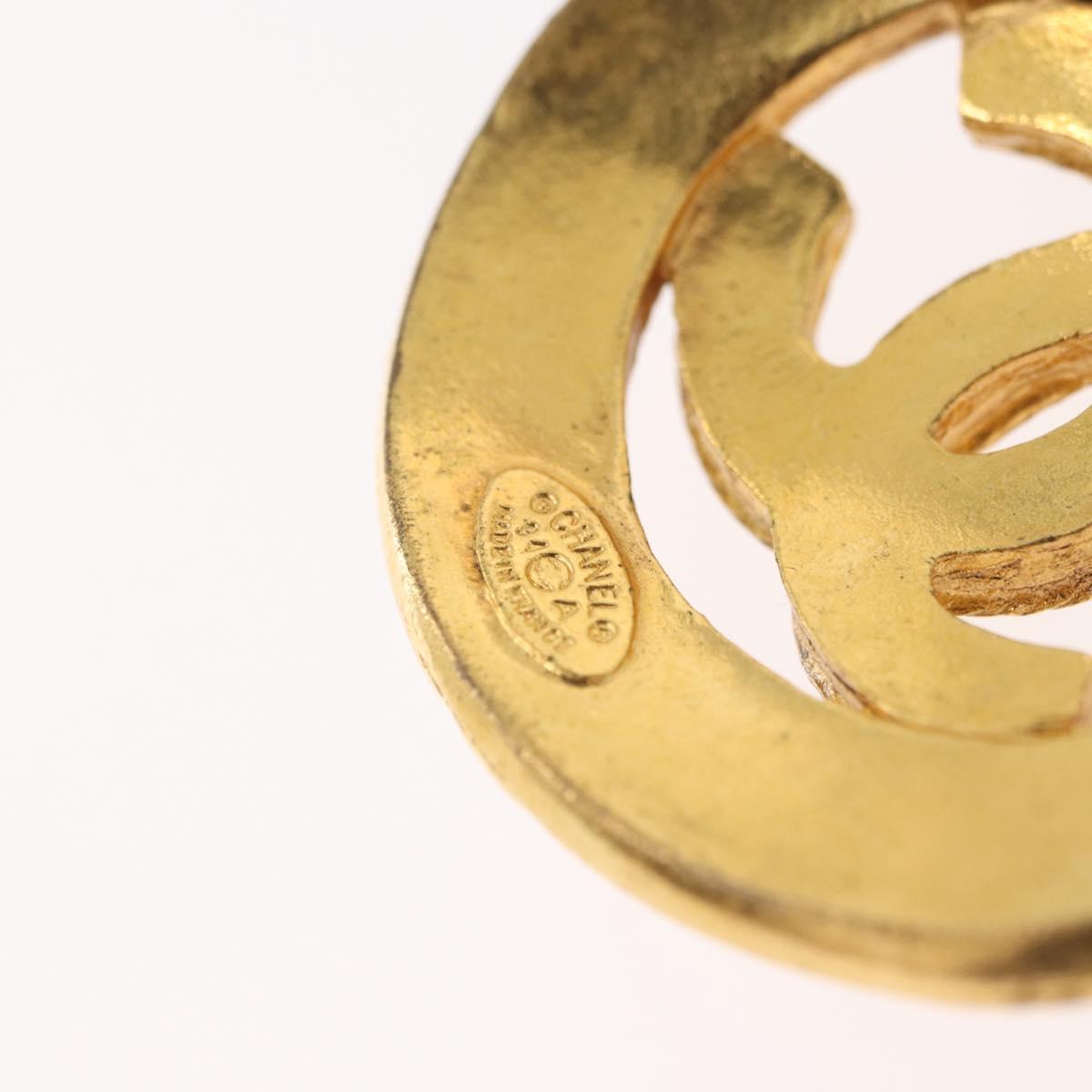 CHANEL Key Holder metal Gold CC Auth bs35092M