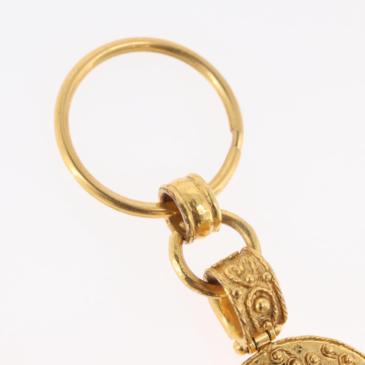 CHANEL Key Holder metal Gold CC Auth bs35092M
