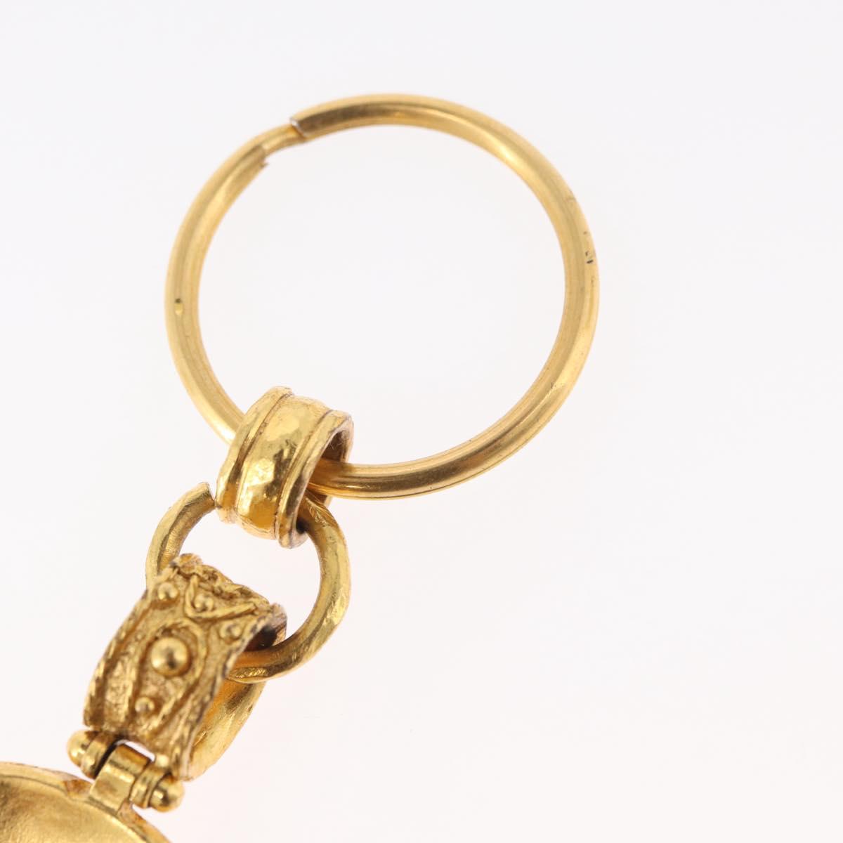 CHANEL Key Holder metal Gold CC Auth bs35092M