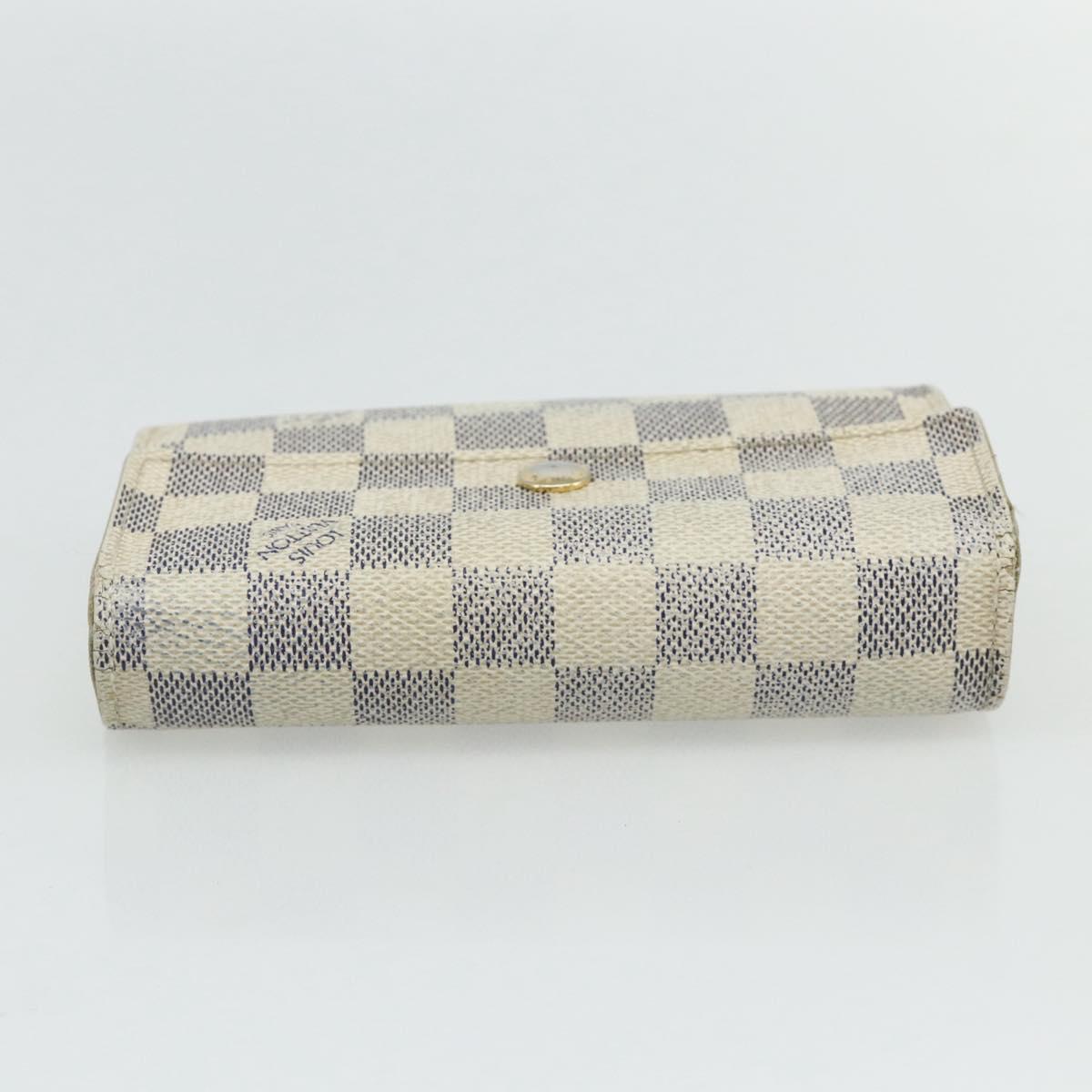 LOUIS VUITTON Damier Azur Portefeuille Alexandra Wallet Damier Azur Auth bs35094