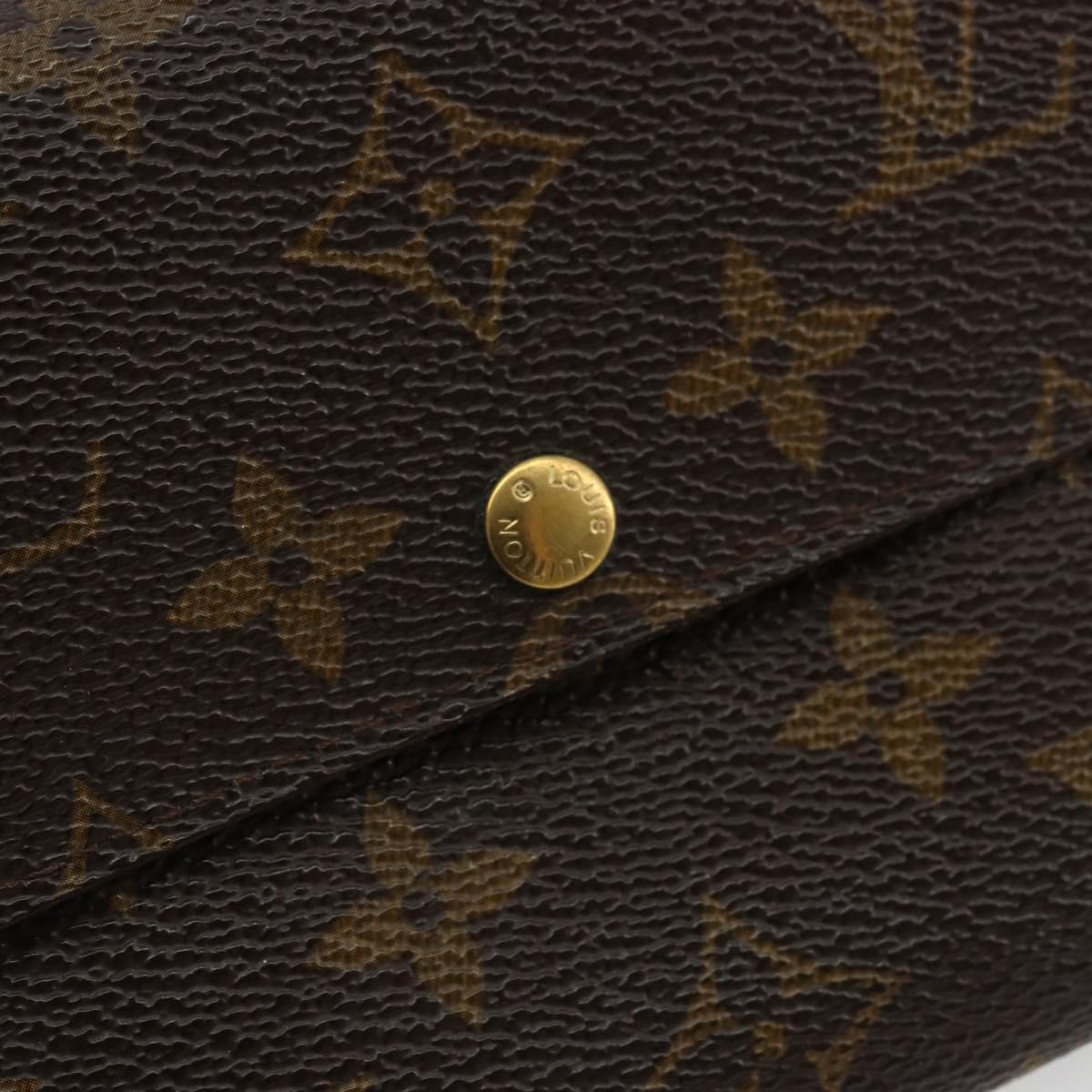 LOUIS VUITTON Monogram Portefeuille Credit Wallet Monogram M61723 Auth bs35095