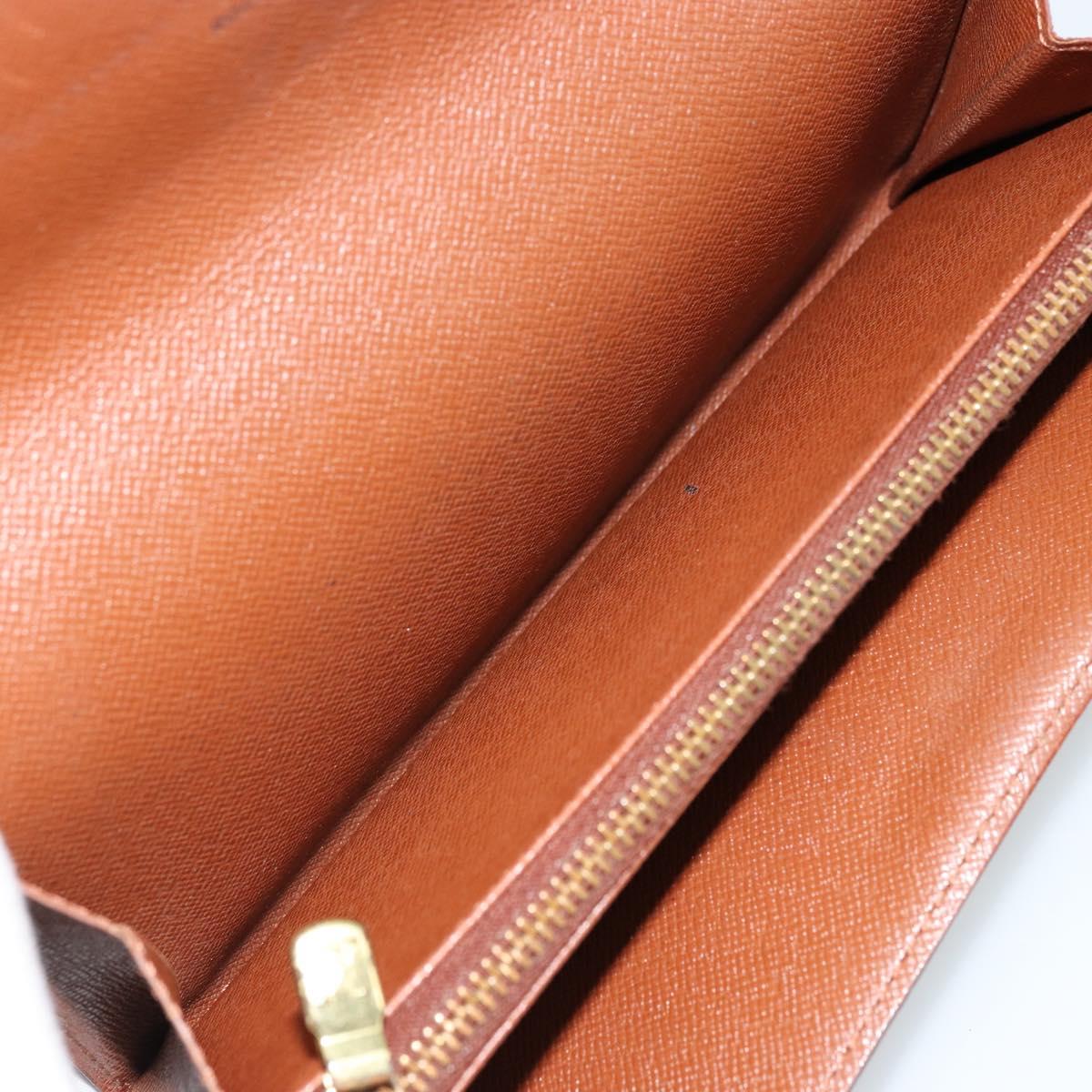 LOUIS VUITTON Monogram Portefeuille Credit Wallet Monogram M61723 Auth bs35095