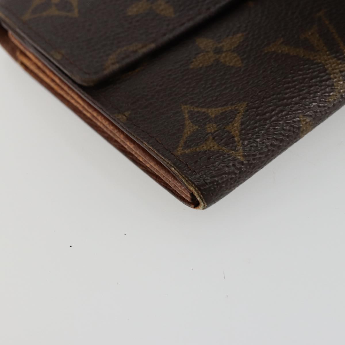 LOUIS VUITTON Monogram Portefeuille Credit Wallet Monogram M61723 Auth bs35095