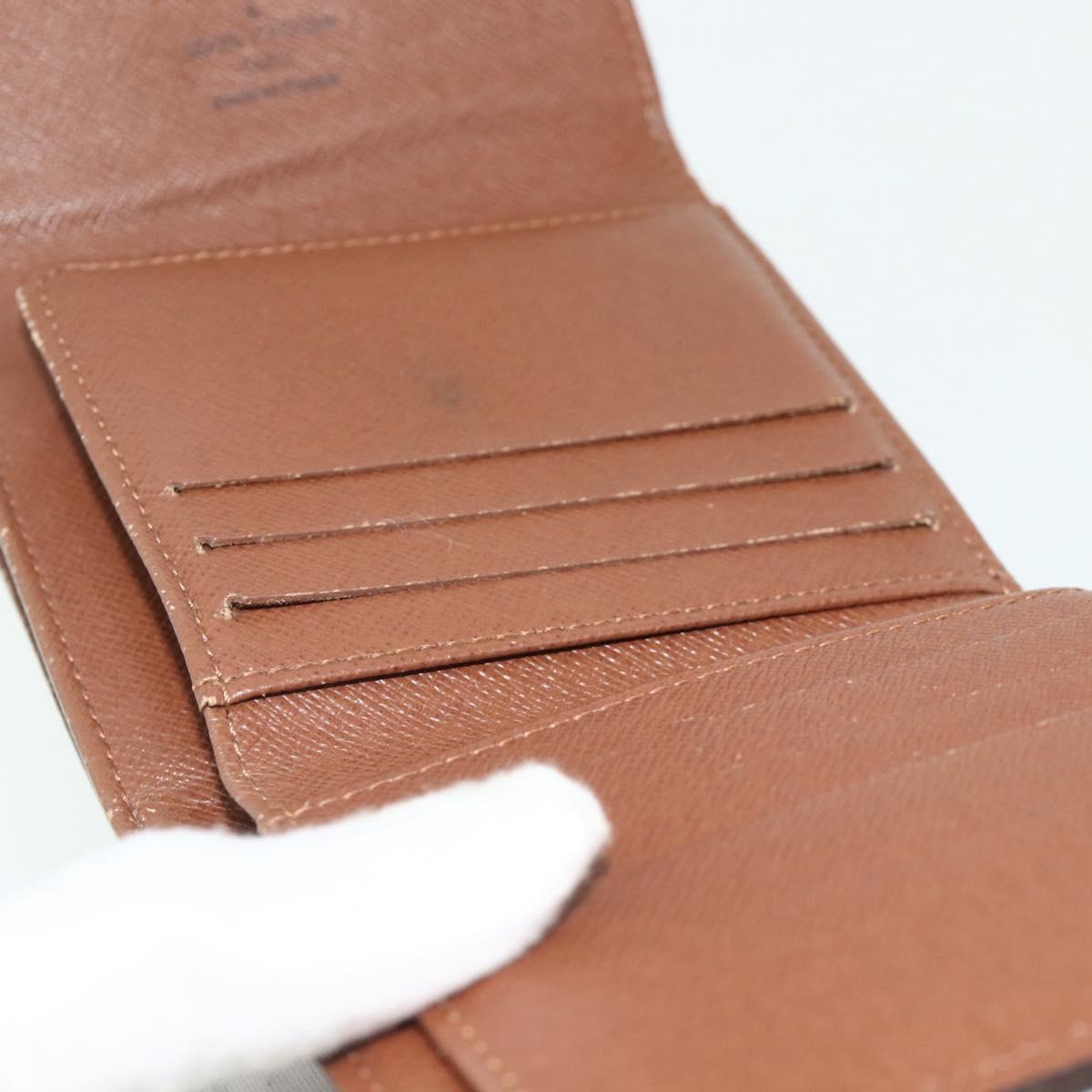 LOUIS VUITTON Monogram Portefeuille Elise Trifold Wallet M61654 LV Auth bs35099