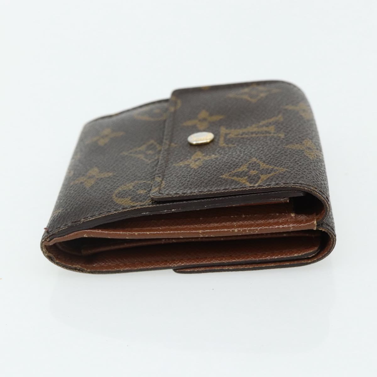 LOUIS VUITTON Monogram Portefeuille Elise Trifold Wallet M61654 LV Auth bs35099