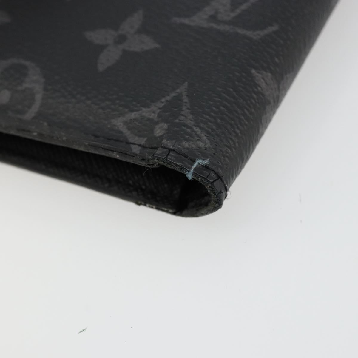 LOUIS VUITTON Monogram Eclipse Portefeuille Marco NM Wallet M62545 Auth bs35101