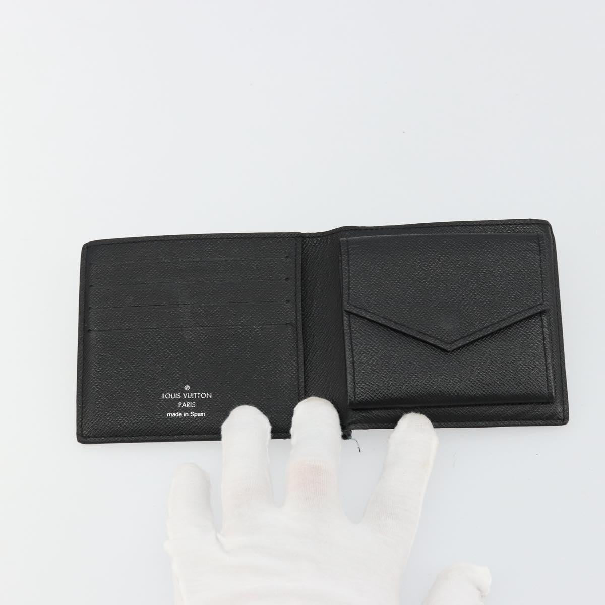 LOUIS VUITTON Monogram Eclipse Portefeuille Marco NM Wallet M62545 Auth bs35101