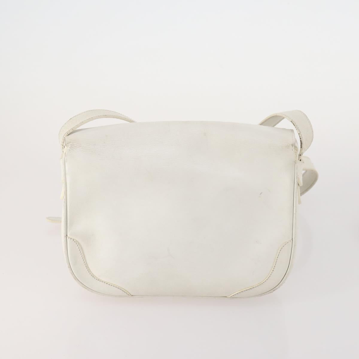 CELINE Macadam Canvas C Sulky Bag PVC Leather 3 Set Beige White Auth bs35108