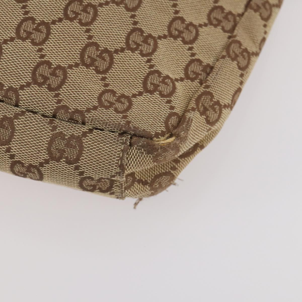 GUCCI GG Supreme GG Canvas Web Sherry Line Tote Bag PVC 2 Set Beige Auth bs35109