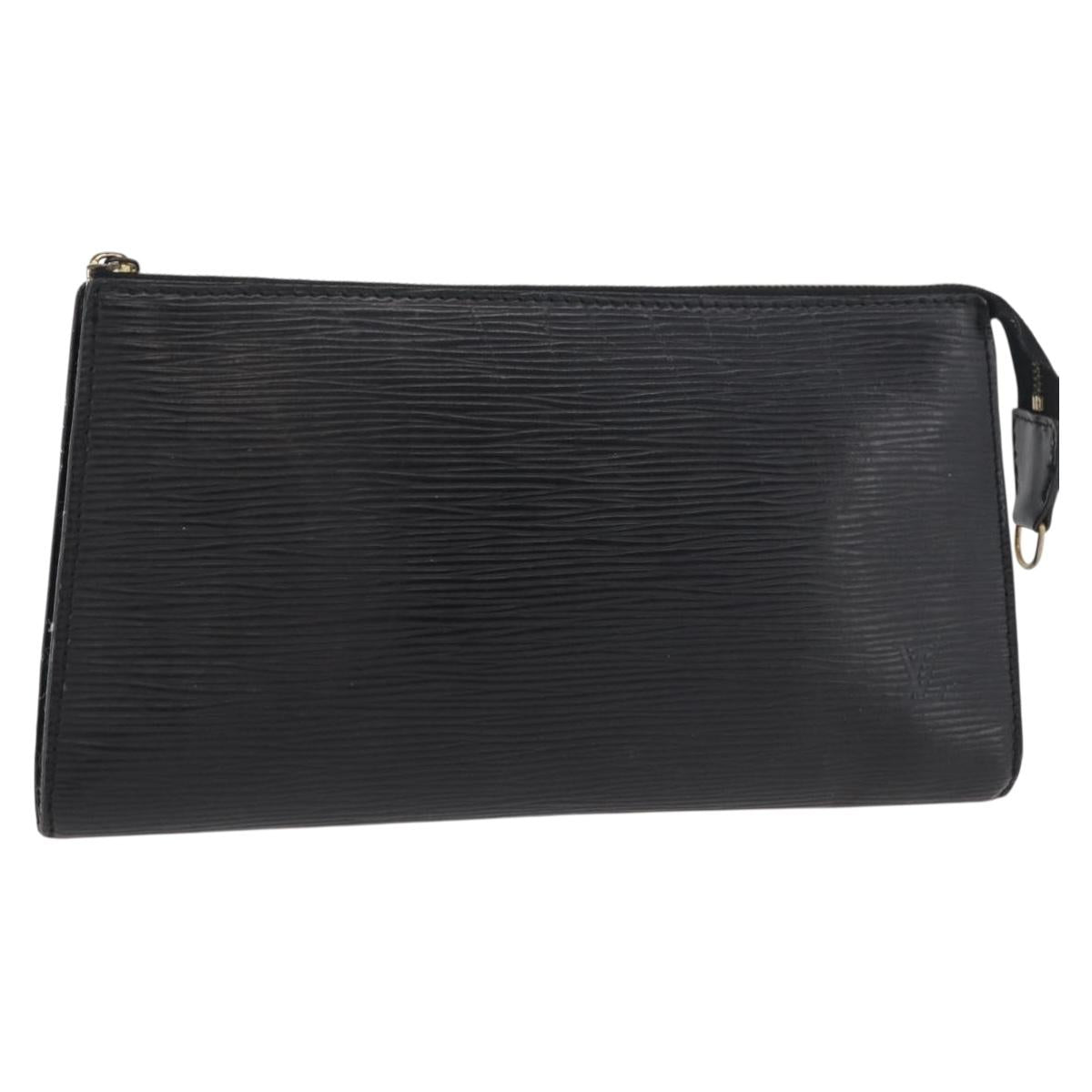 LOUIS VUITTON Epi Pochette Accessoires Pouch Black M52982 LV Auth bs35118