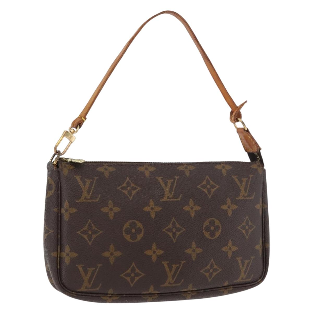 LOUIS VUITTON Monogram Pochette Accessoires Pouch M51980 LV Auth bs35121
