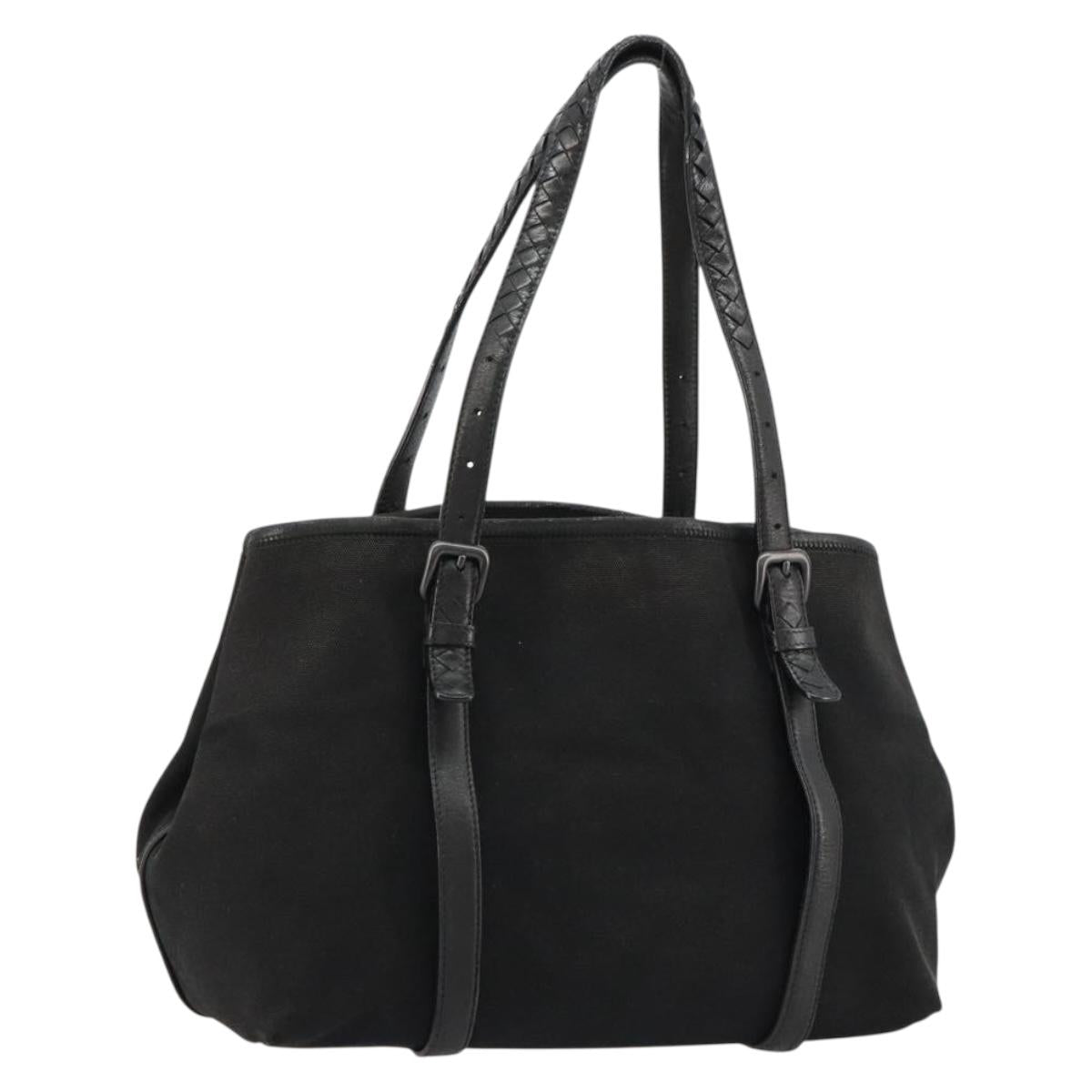 BOTTEGA VENETA Tote Bag Canvas Black 256763 Auth bs35124