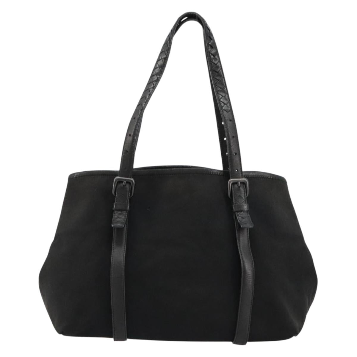BOTTEGA VENETA Tote Bag Canvas Black 256763 Auth bs35124