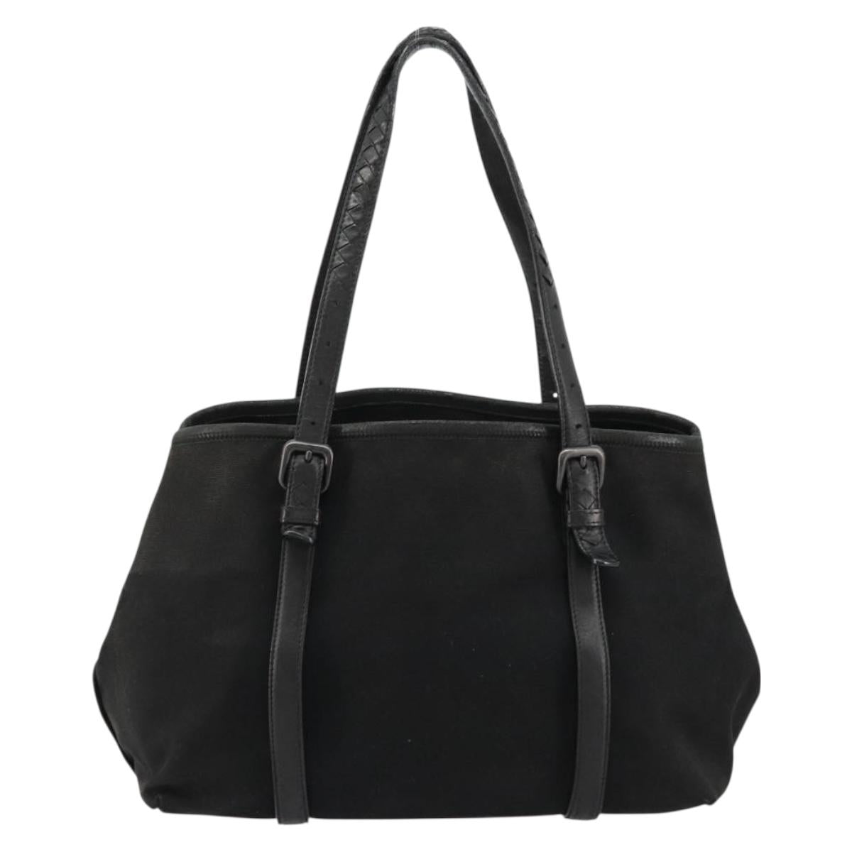 BOTTEGA VENETA Tote Bag Canvas Black 256763 Auth bs35124
