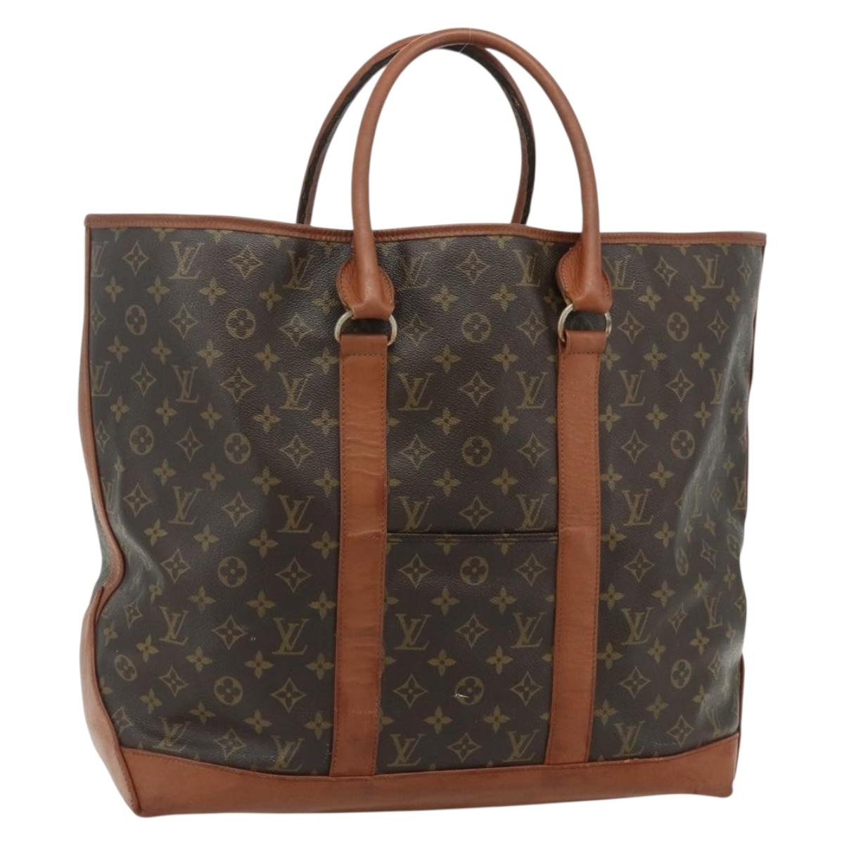 LOUIS VUITTON Monogram Sac Weekend GM Tote Bag M42420 LV Auth bs35134