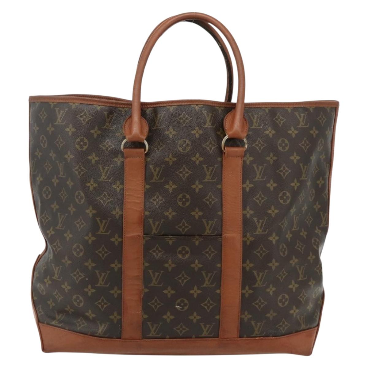 LOUIS VUITTON Monogram Sac Weekend GM Tote Bag M42420 LV Auth bs35134