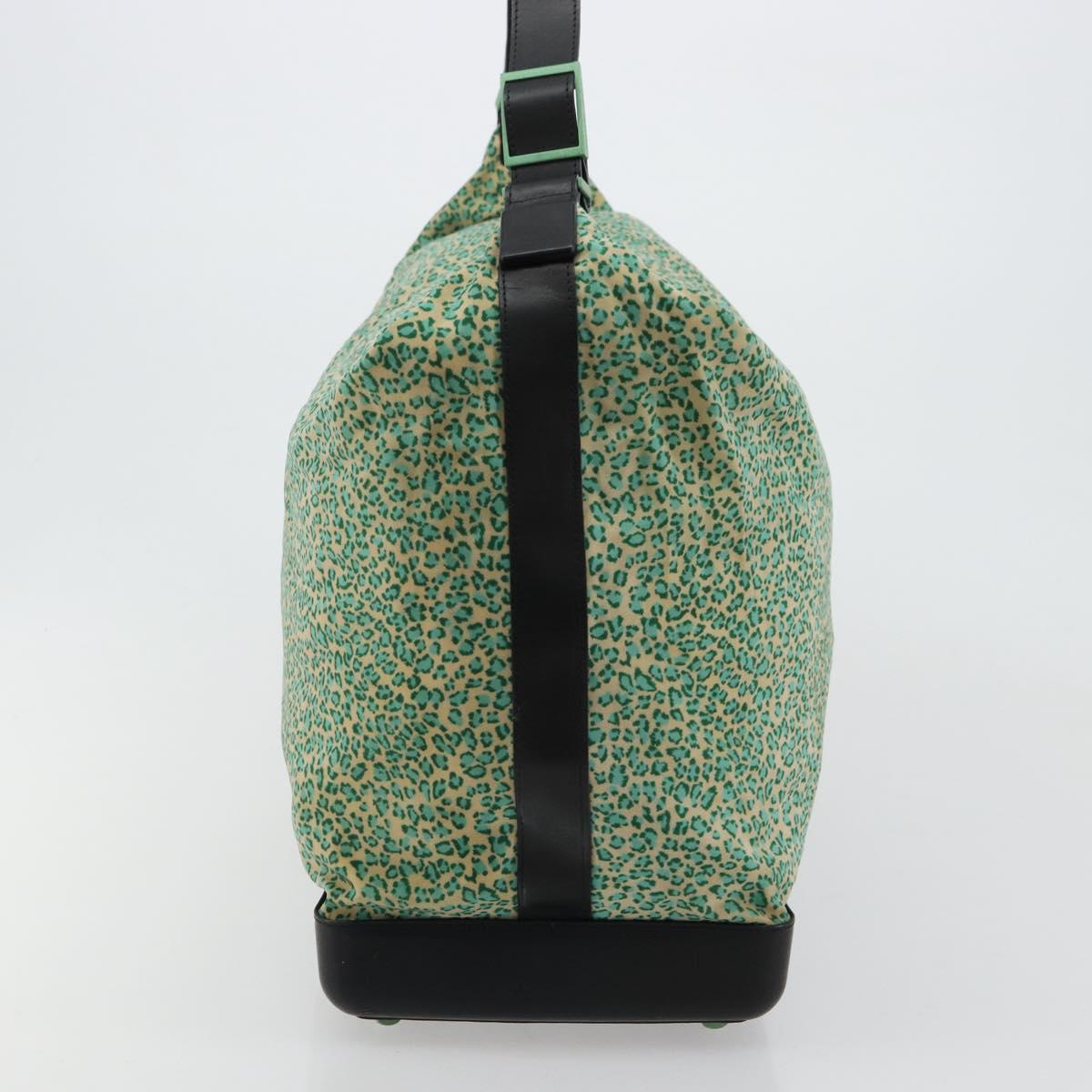 BOTTEGA VENETA Shoulder Bag Nylon Green Auth bs35159