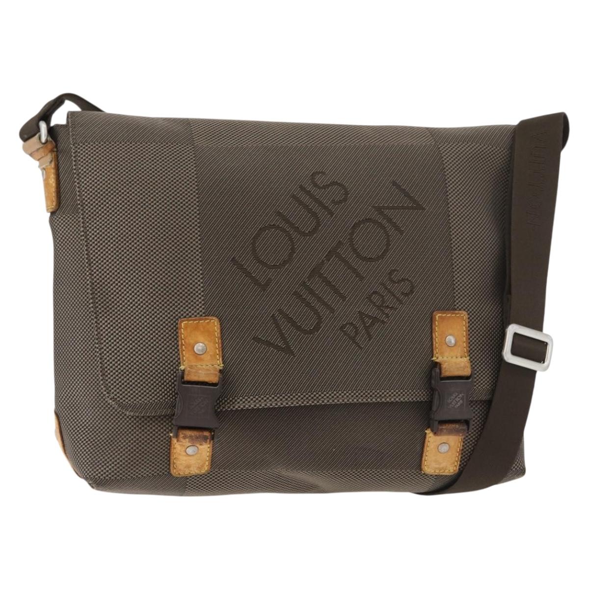LOUIS VUITTON Damier Geant Roux Shoulder Bag Tail M93077 LV Auth bs35161