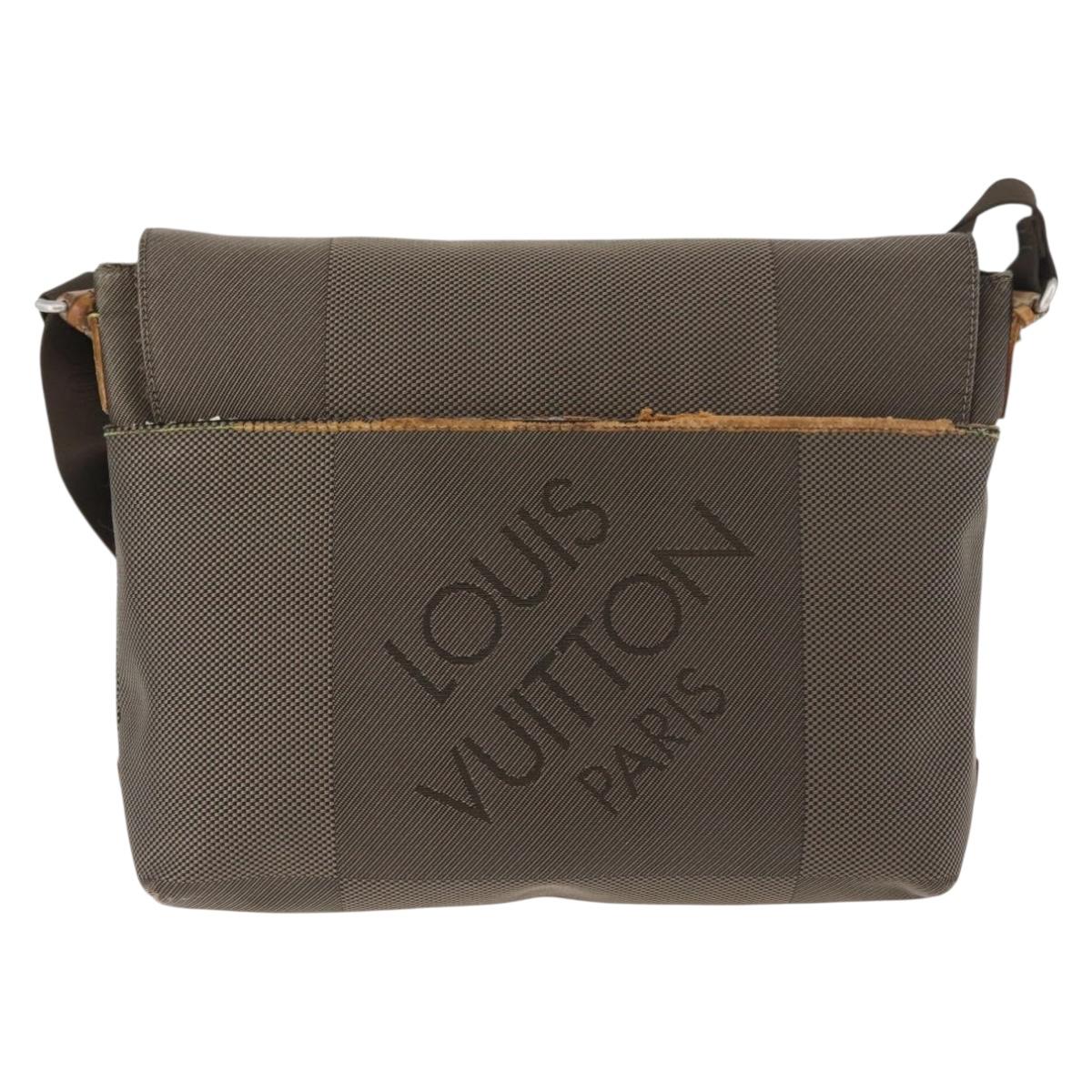 LOUIS VUITTON Damier Geant Roux Shoulder Bag Tail M93077 LV Auth bs35161