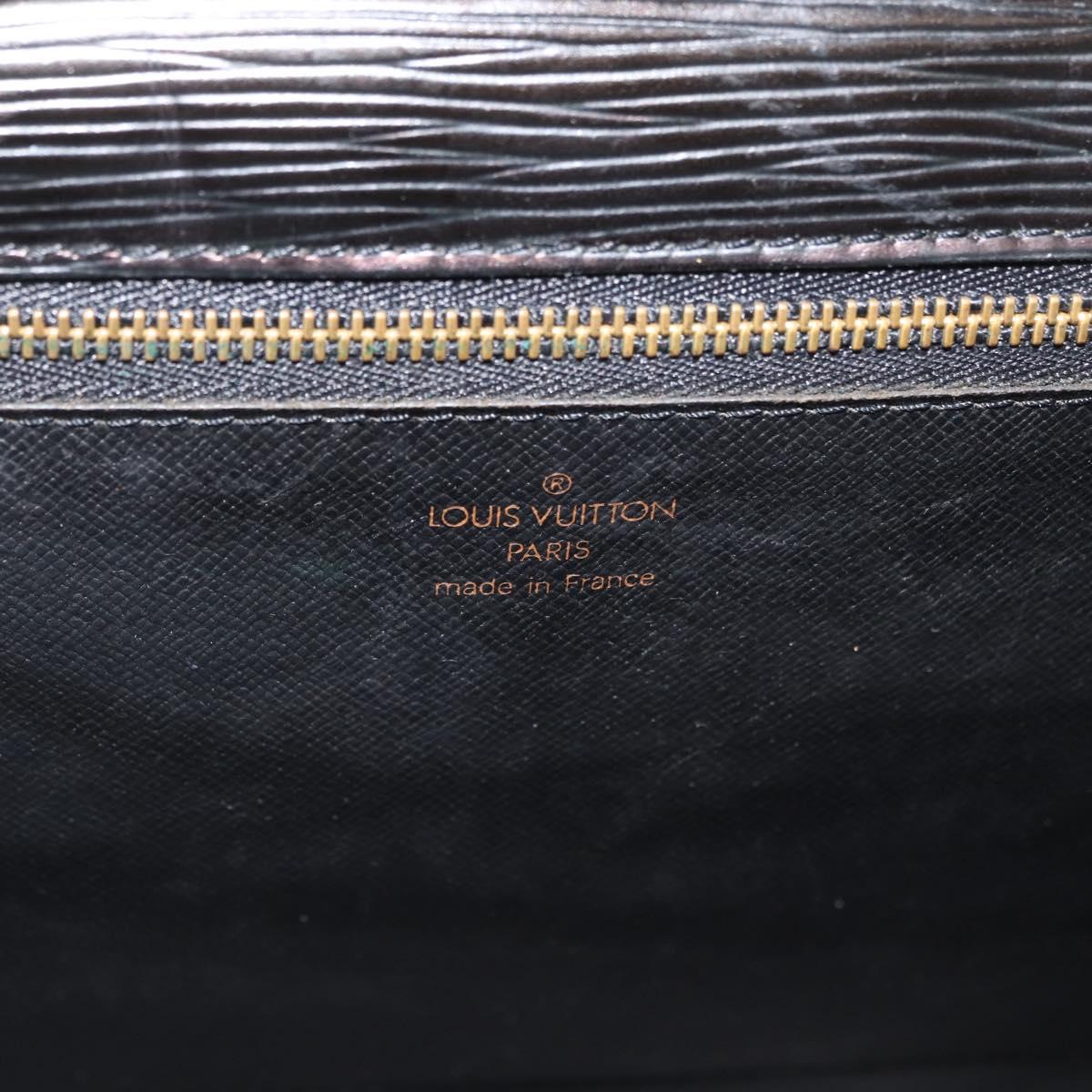 LOUIS VUITTON Epi Monceau 28 Hand Bag Black M52122 LV Auth bs35164