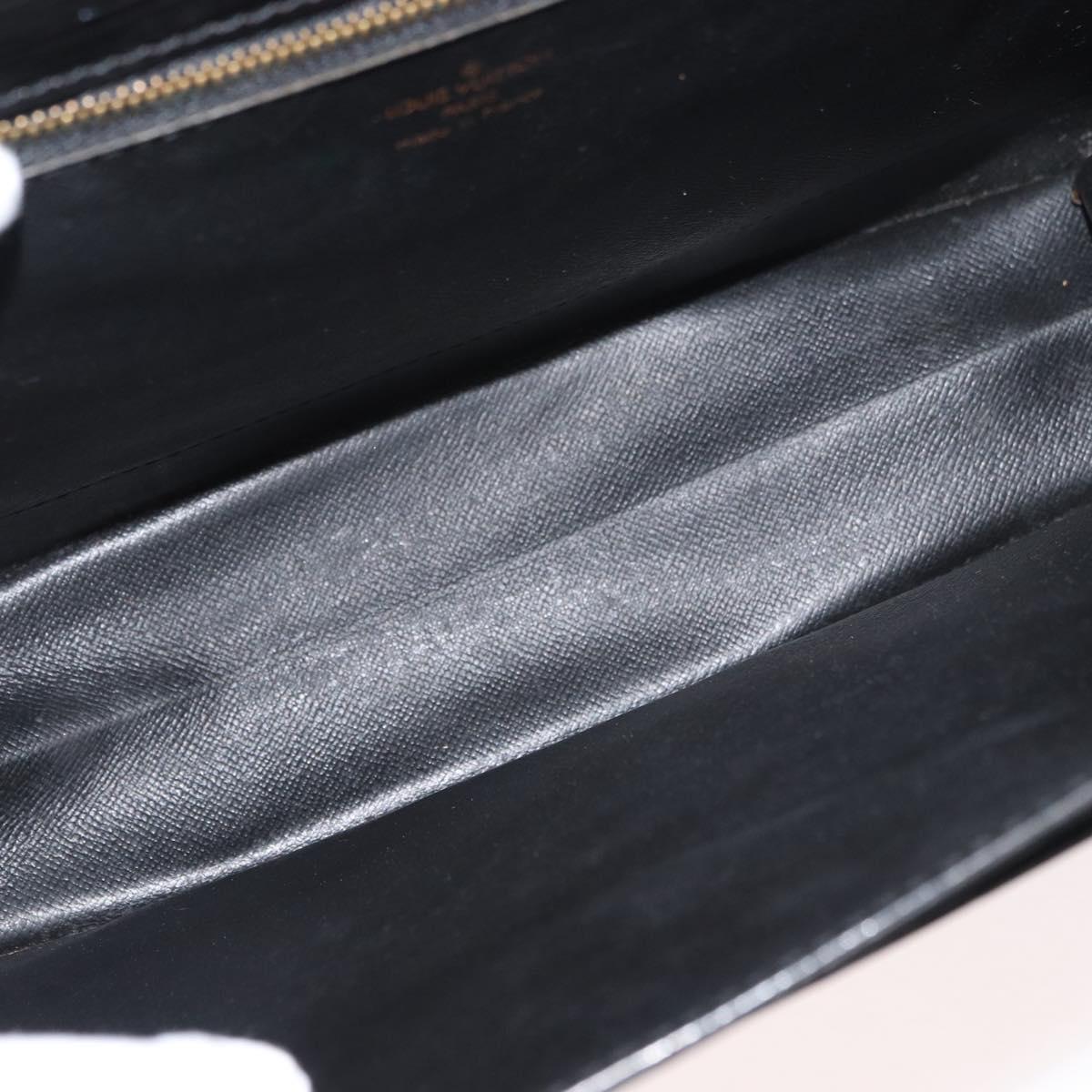 LOUIS VUITTON Epi Monceau 28 Hand Bag Black M52122 LV Auth bs35164