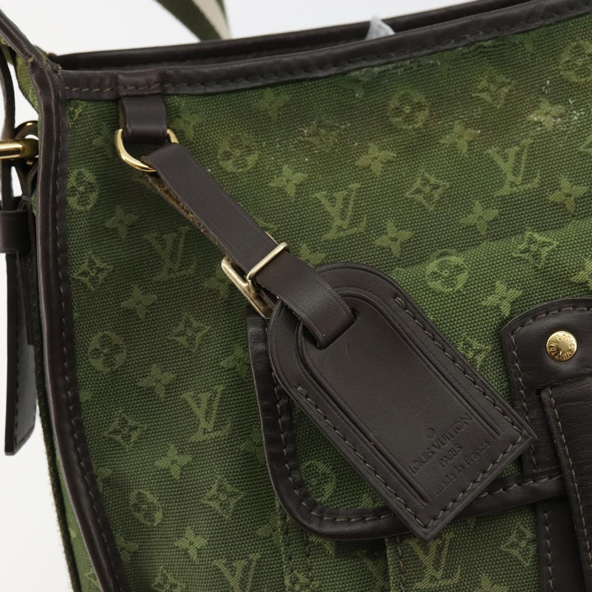 LOUIS VUITTON Monogram Mini Besace Mary Kate Bag TST Khaki M92322 Auth bs35166