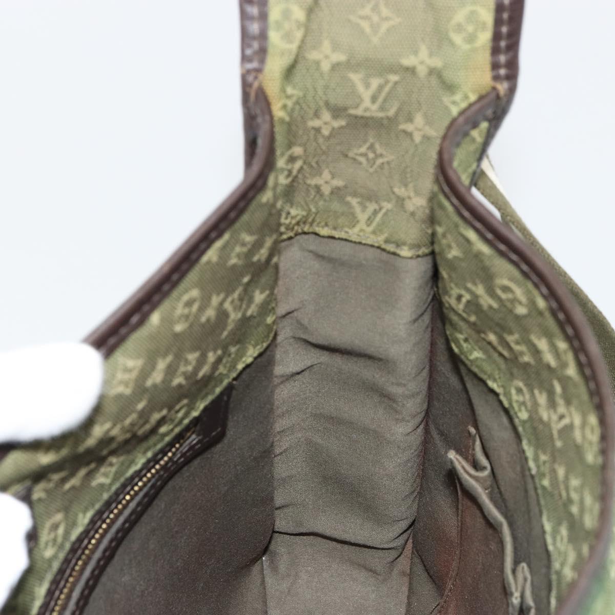 LOUIS VUITTON Monogram Mini Besace Mary Kate Bag TST Khaki M92322 Auth bs35166