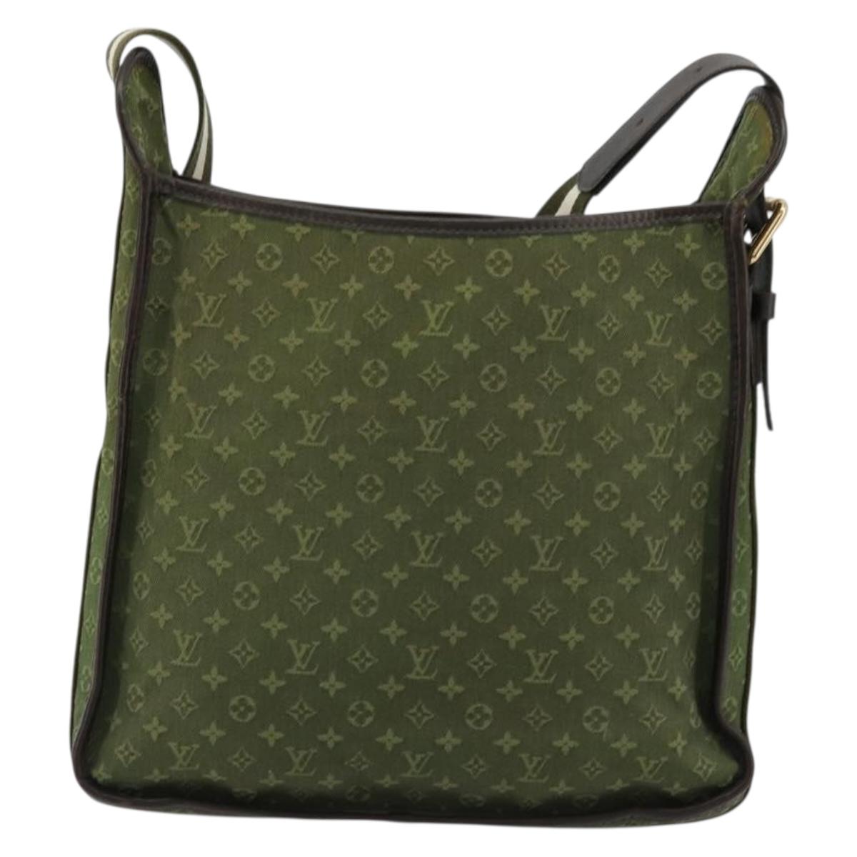 LOUIS VUITTON Monogram Mini Besace Mary Kate Bag TST Khaki M92322 Auth bs35166