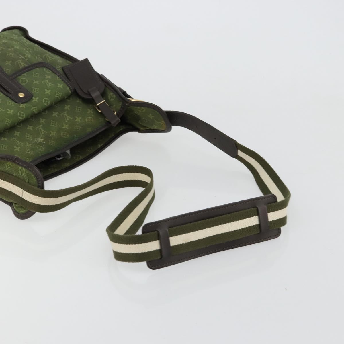 LOUIS VUITTON Monogram Mini Besace Mary Kate Bag TST Khaki M92322 Auth bs35166