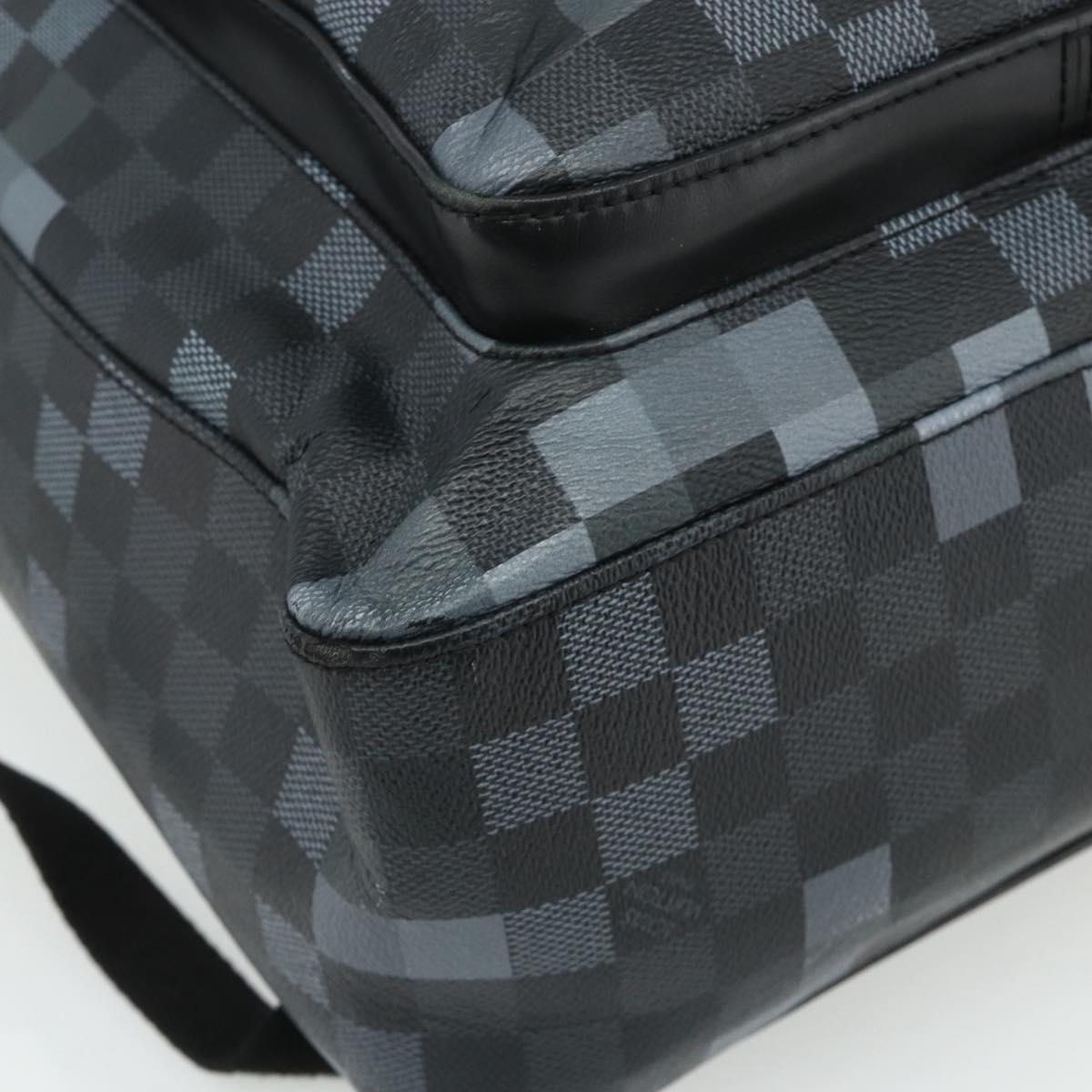 LOUIS VUITTON Damier Graphite Pixel George Backpack N40084 LV Auth bs35170