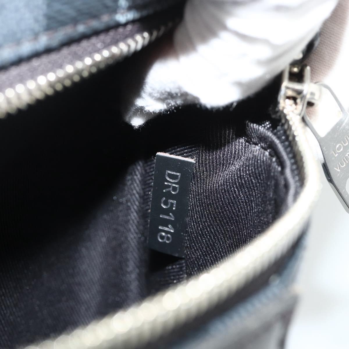 LOUIS VUITTON Damier Graphite Pixel George Backpack N40084 LV Auth bs35170