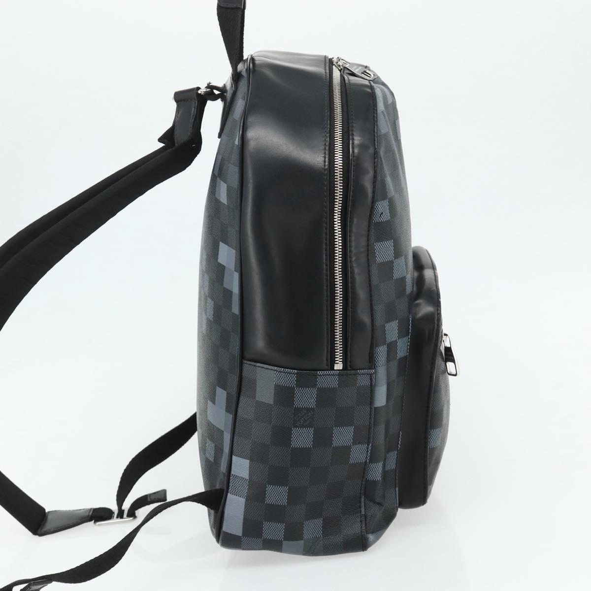 LOUIS VUITTON Damier Graphite Pixel George Backpack N40084 LV Auth bs35170
