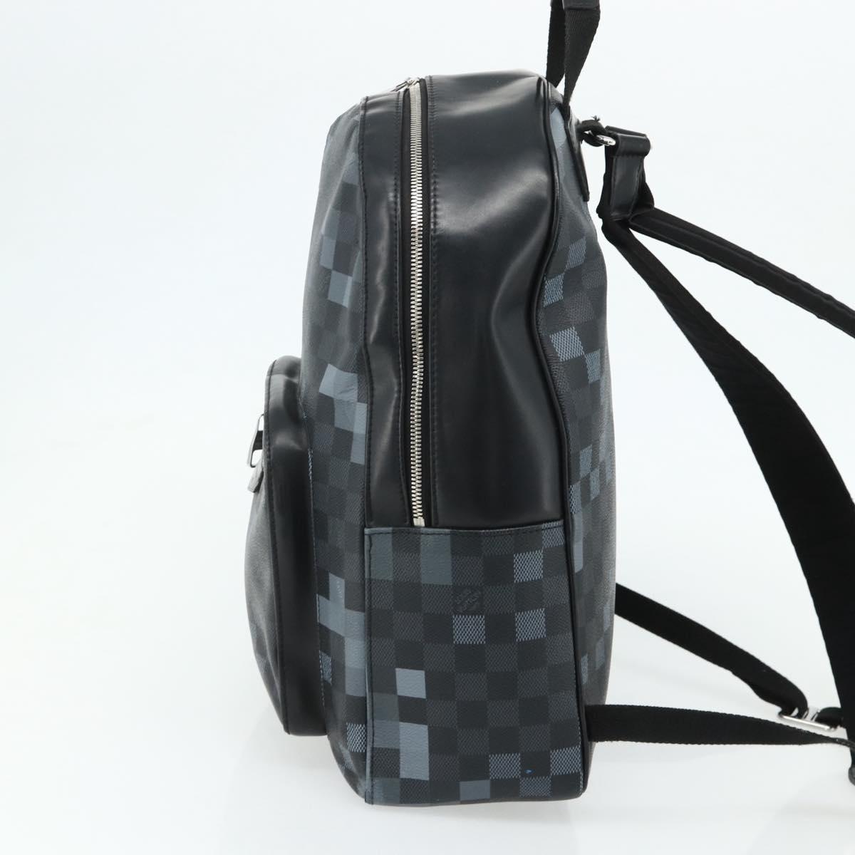 LOUIS VUITTON Damier Graphite Pixel George Backpack N40084 LV Auth bs35170