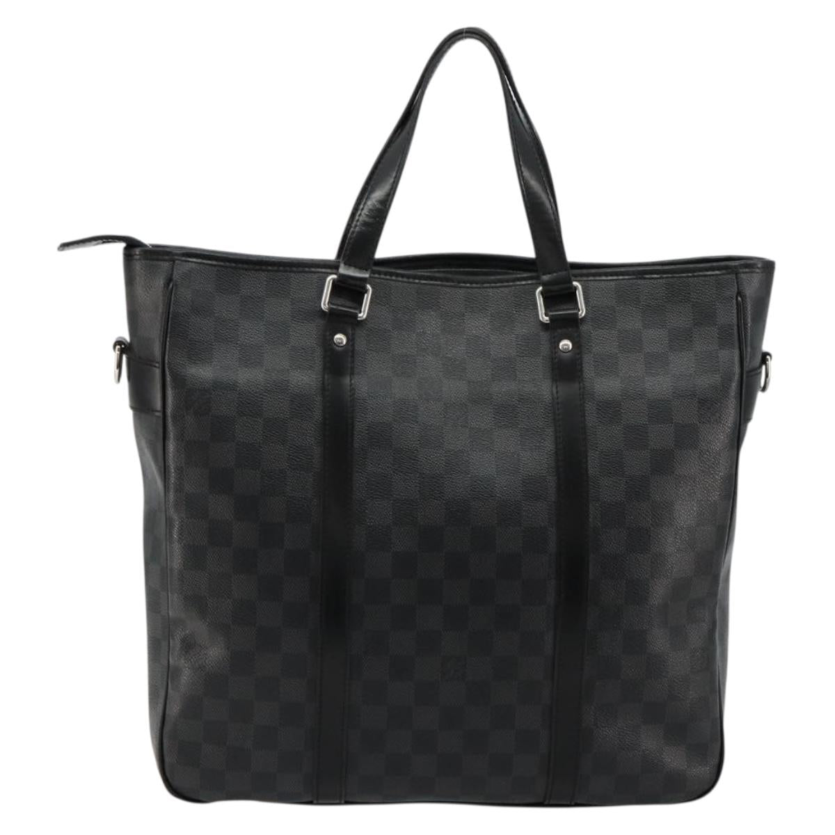 LOUIS VUITTON Damier Graphite Tadao PM Shoulder Bag 2way N41259 LV Auth bs35171