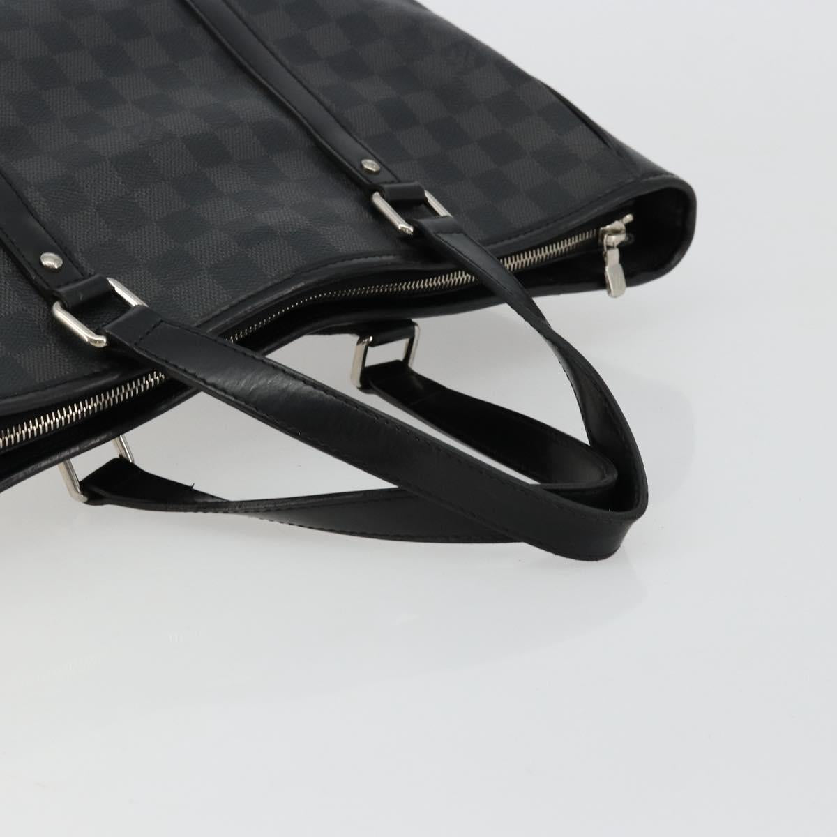 LOUIS VUITTON Damier Graphite Tadao PM Shoulder Bag 2way N41259 LV Auth bs35171