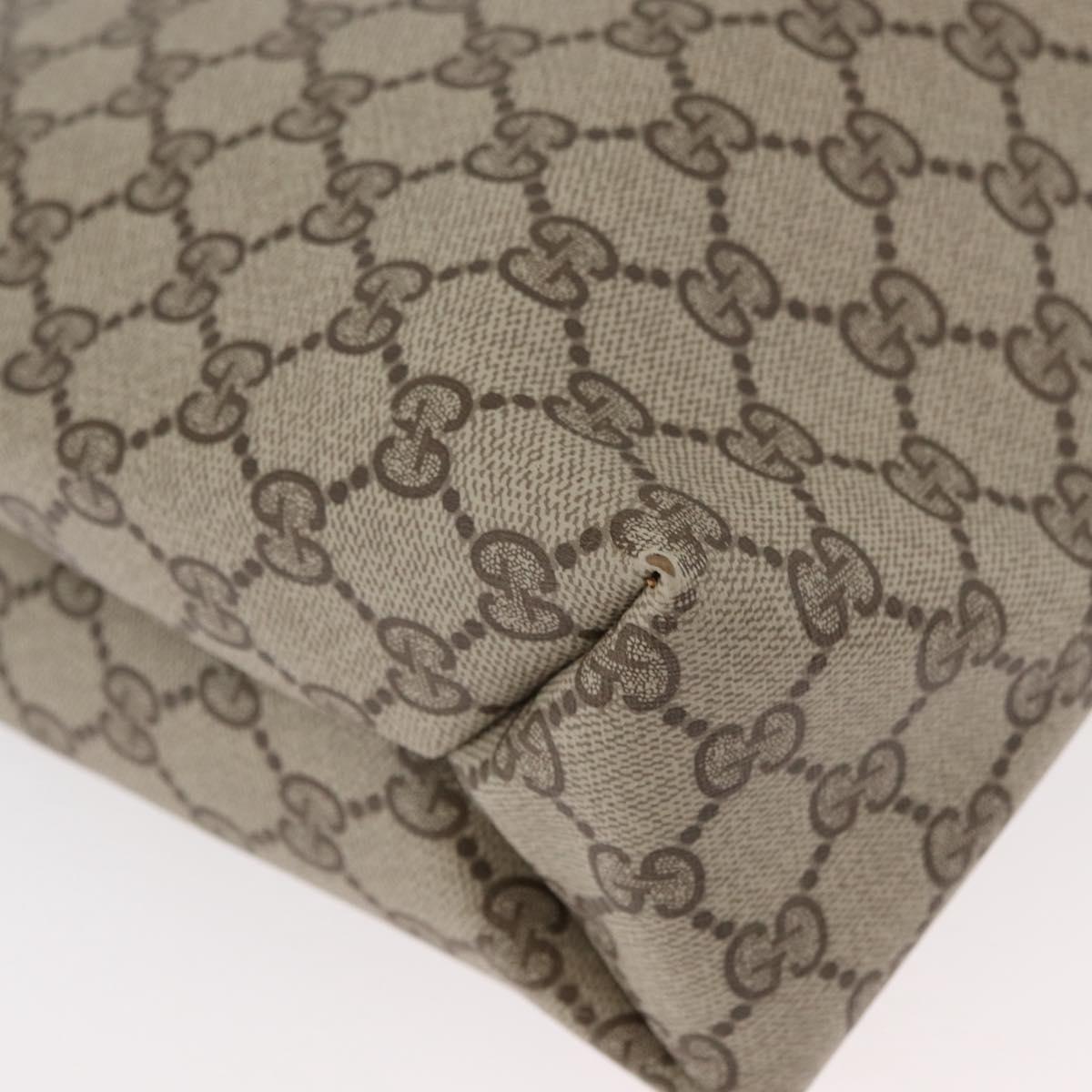 GUCCI GG Supreme Tote Bag PVC Beige 41 02 109 Auth bs35186