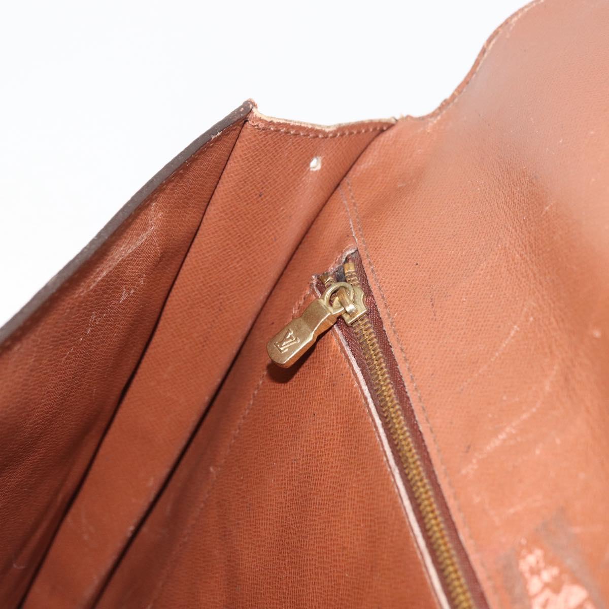 LOUIS VUITTON Monogram Porte envelope Clutch Bag M51801 LV Auth bs35197