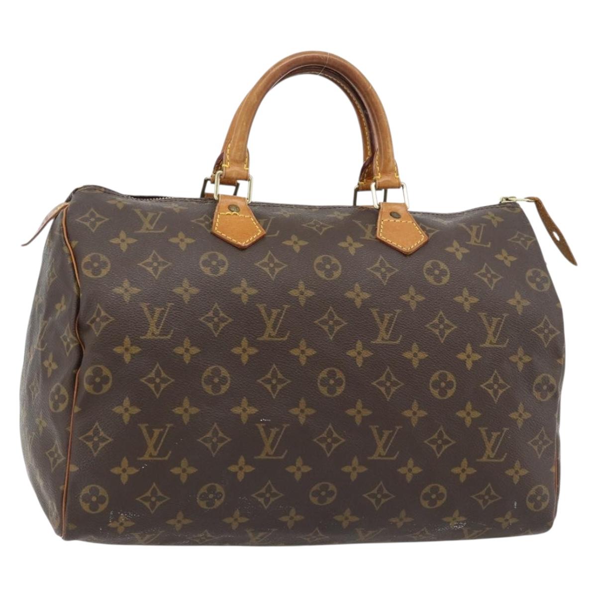 LOUIS VUITTON Monogram Speedy 35 Hand Bag M41524 LV Auth bs35199