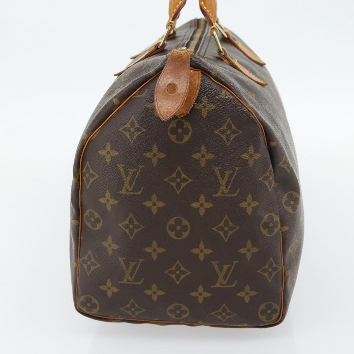 LOUIS VUITTON Monogram Speedy 35 Hand Bag M41524 LV Auth bs35199