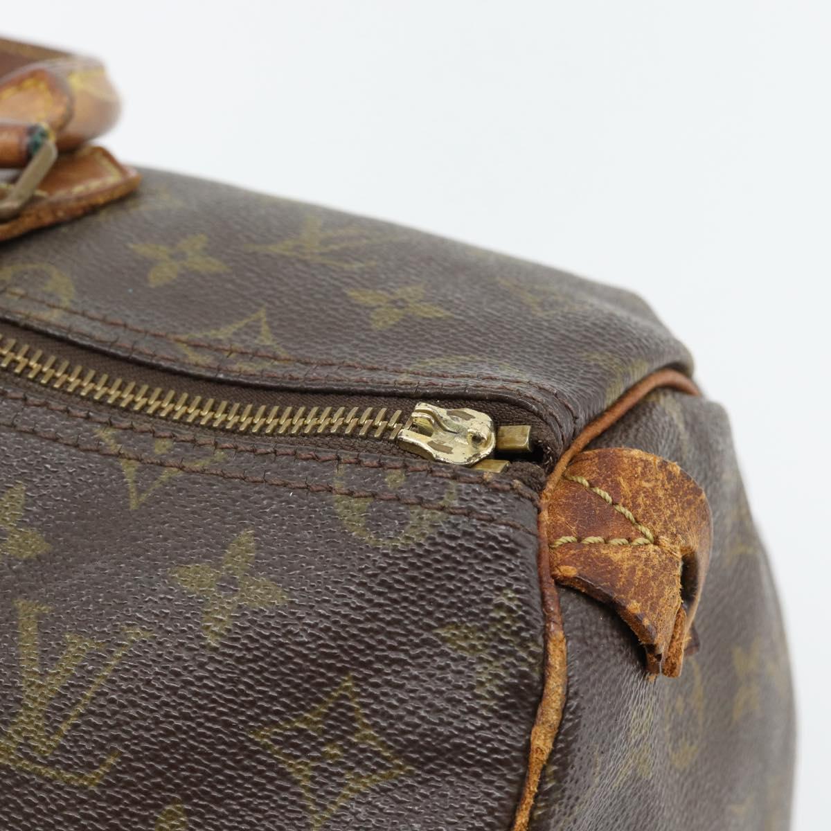 LOUIS VUITTON Monogram Speedy 35 Hand Bag M41524 LV Auth bs35200