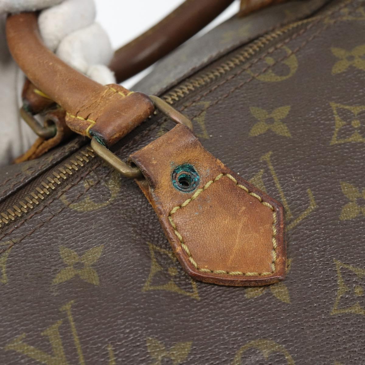 LOUIS VUITTON Monogram Speedy 35 Hand Bag M41524 LV Auth bs35200
